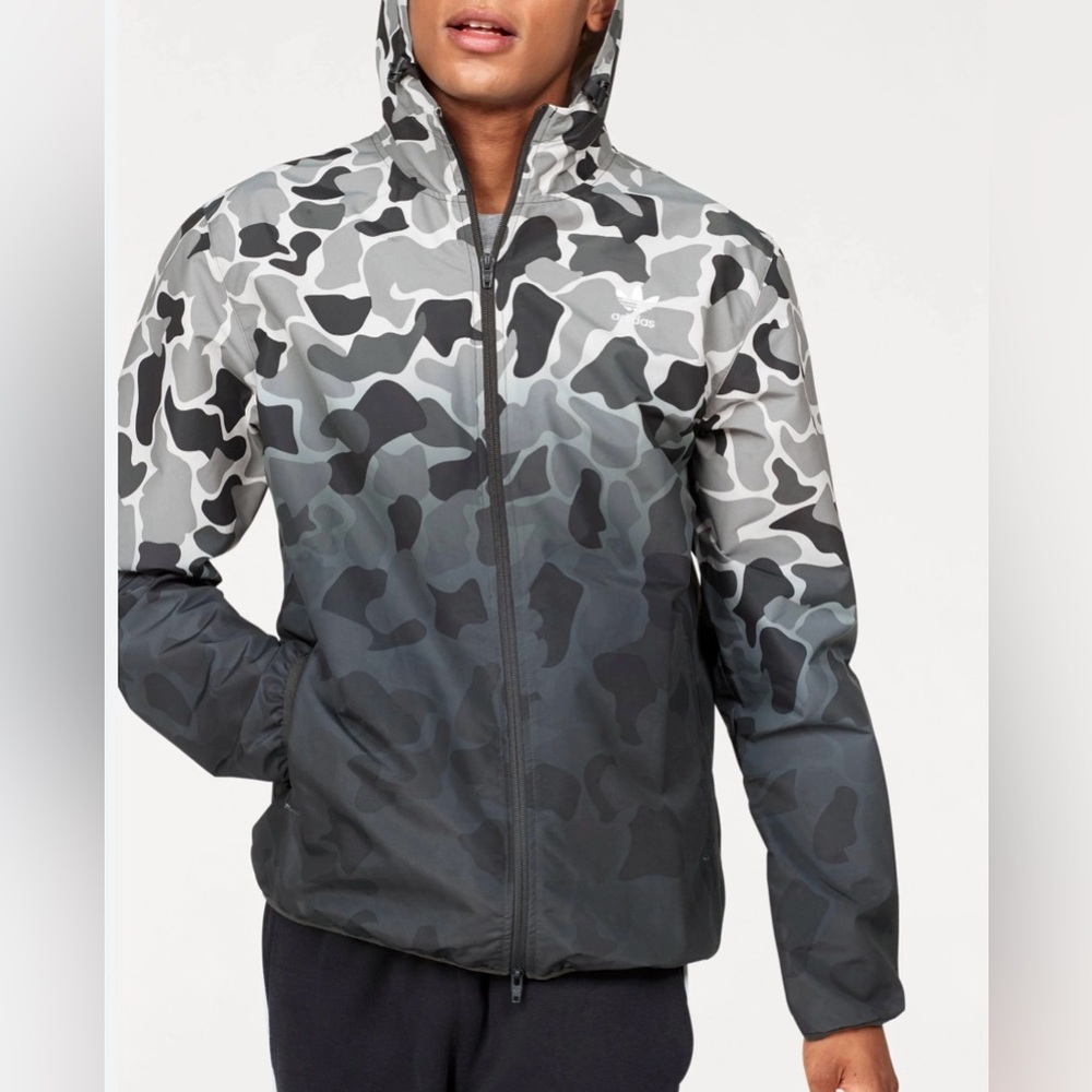 ADIDAS Originals Ombre Camo Windbreaker Jacket - Men’s Size S - New w/o Tags